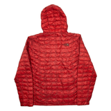 THE NORTH FACE Womens Puffer Coat Red Hooded M
