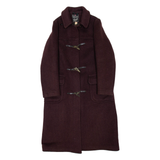 GLOVERALL Overcoat Womens Duffle Coat Brown Wool M