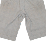 CARHARTT Bermuda Mens Chino Shorts Grey Classic Check M W30