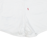 LEVI'S 920 Petite Womens Denim Shorts White 90s UK 10 W28