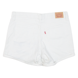 LEVI'S 920 Petite Womens Denim Shorts White 90s UK 10 W28