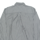 TOMMY HILFIGER Mens Shirt Grey Striped Long Sleeve XL
