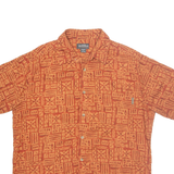 WOOLRICH Mens Shirt Orange Geometric L