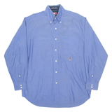 TOMMY HILFIGER Mens Plain Shirt Blue Long Sleeve M