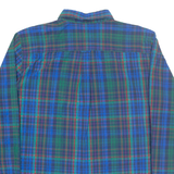CHAPS Mens Shirt Blue Check Long Sleeve XL