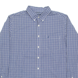 NAUTICA Mens Shirt Blue Check Long Sleeve XL