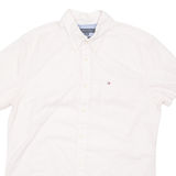 TOMMY HILFIGER Mens Plain Shirt Pink L
