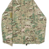 Womens Parka Jacket Green Hooded Camouflage XL