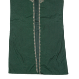 Mens Waistcoat Green Paisley S