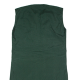 Mens Waistcoat Green Paisley S