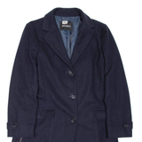 MAX&CO Womens Overcoat Coat Blue Wool UK 14