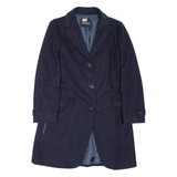 MAX&CO Womens Overcoat Coat Blue Wool UK 14