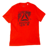 REEBOK Mens T-Shirt Red S