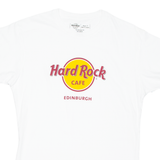HARD ROCK CAFE Edinburgh Womens T-Shirt White 2XL