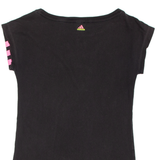 ADIDAS Womens T-Shirt Black XS