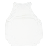 NIKE Cropped Womens Vest White Sleeveless M