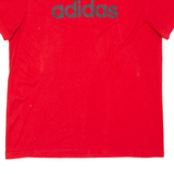 ADIDAS Mens T-Shirt Red M