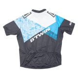 BTWIN Cycling Mens Jersey Blue 1/4 Zip XL