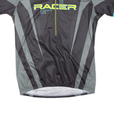 RACER Cycling Mens Jersey Black 1/2 Zip M