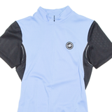 CASTELL Cycling Mens Jersey Blue 1/2 Zip S