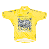 Cycling Mens Jersey Yellow Full Zip 2XL