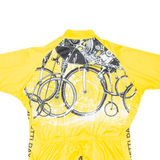 Cycling Mens Jersey Yellow Full Zip 2XL