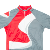 SANTINI Cycling Mens Jersey Grey 1/2 Zip XL