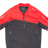 DECATHLON Cycling Mens Jersey Black 1/4 Zip M