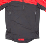 DECATHLON Cycling Mens Jersey Black 1/4 Zip M