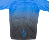 TAYMORY Cycling Mens Jersey Blue 3/4 Sleeve Full Zip L