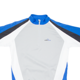 Cycling Mens Jersey Grey 1/4 Zip L
