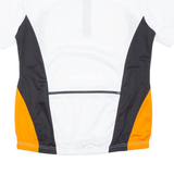 BRUNEX Cycling Mens Jersey White 1/2 Zip L