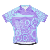 Cycling Womens Jersey Purple Full Zip 3XL