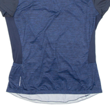 Cycling Mens Jersey Blue 1/4 Zip M