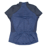 Cycling Mens Jersey Blue 1/4 Zip M