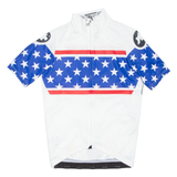 ASSOS Cycling Mens Jersey White USA Full Zip S