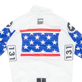 ASSOS Cycling Mens Jersey White USA Full Zip S