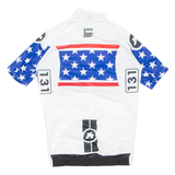 ASSOS Cycling Mens Jersey White USA Full Zip S
