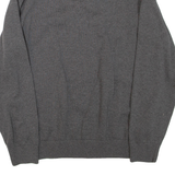 NAUTICA Mens Jumper Grey 1/4 Zip Tight Knit L