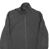 CALVIN KLEIN Mens Jumper Grey 1/4 Zip Tight Knit S