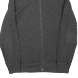 CALVIN KLEIN Mens Jumper Grey 1/4 Zip Tight Knit S