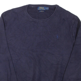 POLO RALPH LAUREN Womens Jumper Blue Tight Knit L
