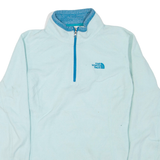THE NORTH FACE Womens Fleece Blue 1/4 Zip S