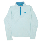 THE NORTH FACE Womens Fleece Blue 1/4 Zip S