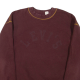 LEVI'S Mens Fleece Maroon L