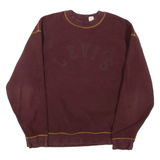 LEVI'S Mens Fleece Maroon L