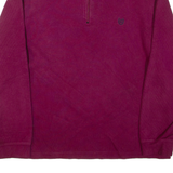 CHAPS Mens Jumper Purple 1/4 Zip Tight Knit L