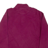 CHAPS Mens Jumper Purple 1/4 Zip Tight Knit L