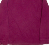CHAPS Mens Jumper Purple 1/4 Zip Tight Knit L