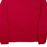 CHAPS Mens Jumper Red 1/4 Zip Tight Knit 2XL